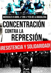 concentracion contra la represion